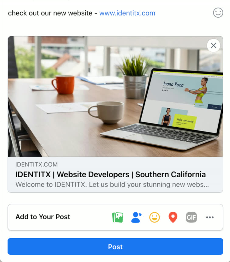 What is a "social share" image?